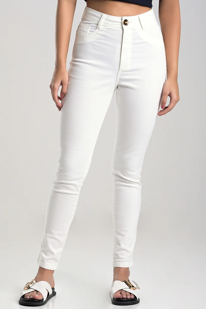 Skinny Off-white Pants