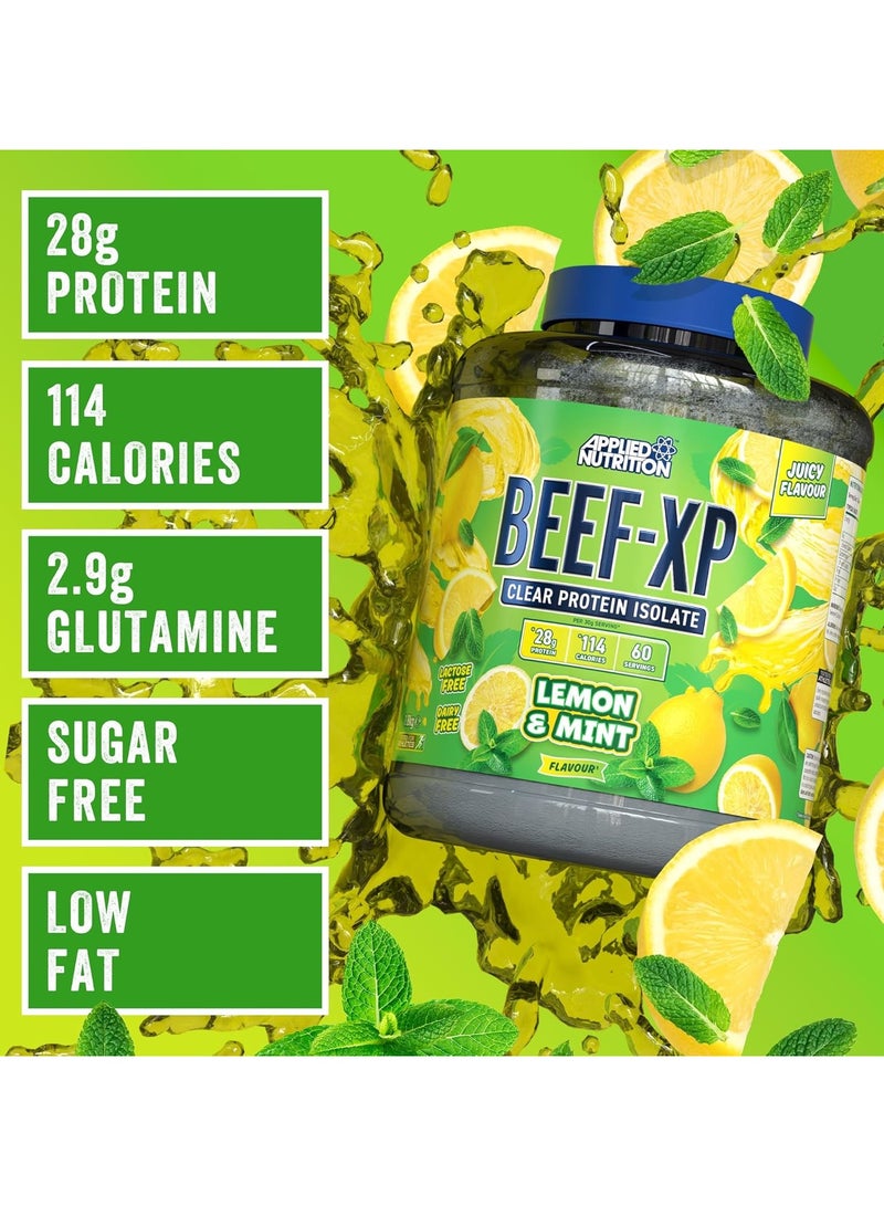 Applied Nutrition Applied Nutrition Beef XP Clear Protein Isolate Lemon Mint Flavor,1.8 kg + Free Protein Shaker-Multi-Purpose  - Image 2