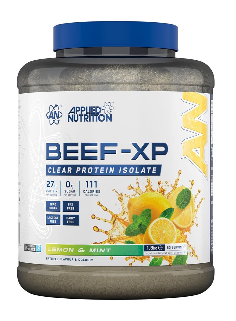 Applied Nutrition-Beef XP Clear Protein Isolate Lemon & Mint Flavor 1.8kg - Image 1