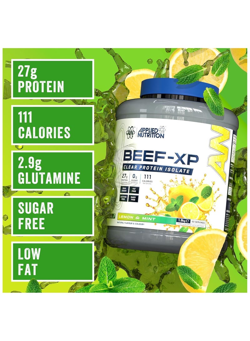 Applied Nutrition-Beef XP Clear Protein Isolate Lemon & Mint Flavor 1.8kg - Image 2