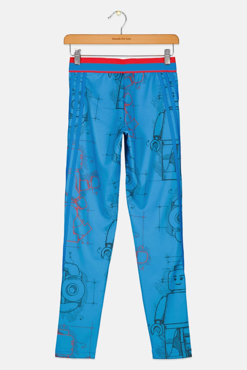 Adidas أديداس × ليغو ملابس رياضية للبنات للأطفال بنقشة شاملة متعددة الألوان - Image 2