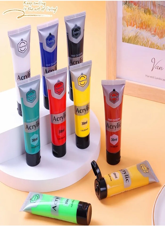 Keep Smiling Keep Smiling Professional 30mL 6 Colors Non-Toxic Drawing Acrylic Paint Set for Painting  - Image 2