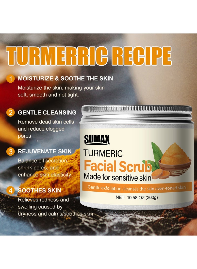 SUMAX 300g Turmeric Facial Scrub - Image 3