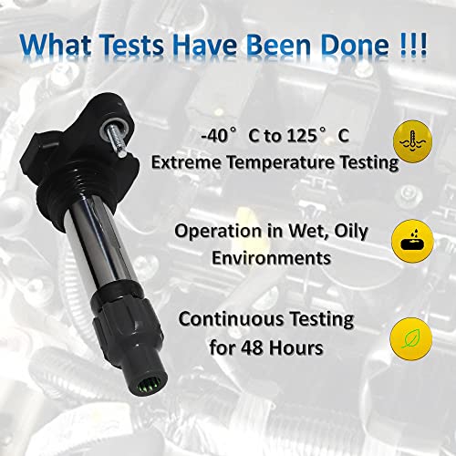 MANATEE UF569 Ignition Coil Pack 6 PCS for 3.0 3.6 GMC Acadia Terrain Buick Enclave Chevy Traverse Impala Camaro Equinox Cadillac SRX CTS XTS 2010 2011 2012 2013 2014 2015 2016, D515C C1555 GN10494 - Image 5