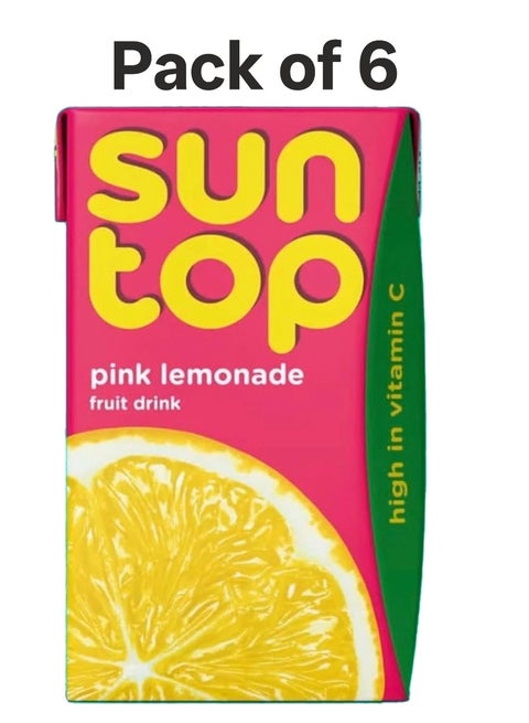 sun top pink lemonade pack of 6 250ml