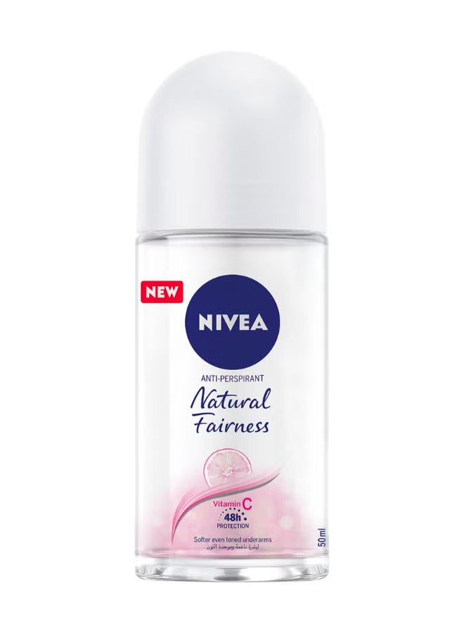Nivea Natural Radiance Antiperspirant Roll On 50ml - Image 1