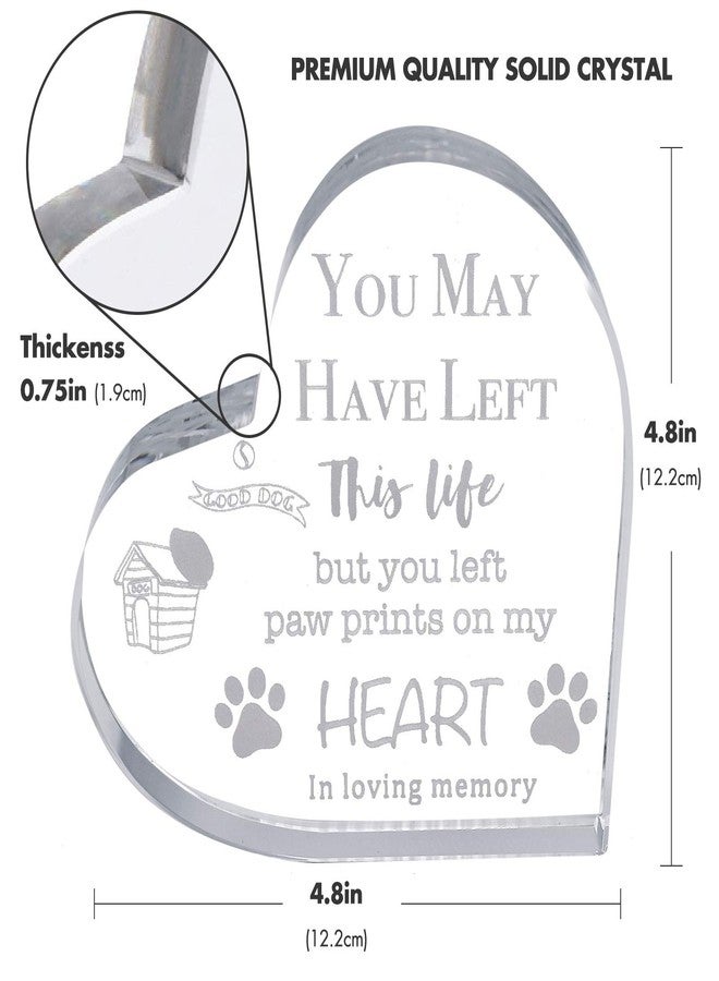 موفوس هدايا تذكارية للحيوانات الأليفة من Mwfus - هدايا لفقدان الحيوانات الأليفة - قلب تذكاري للكلاب أو القطط - هدايا تذكارية للكلاب - هدايا لفقدان الكلاب - هدايا تذكارية للقطط - حيوان أليف مفقود - Image 2
