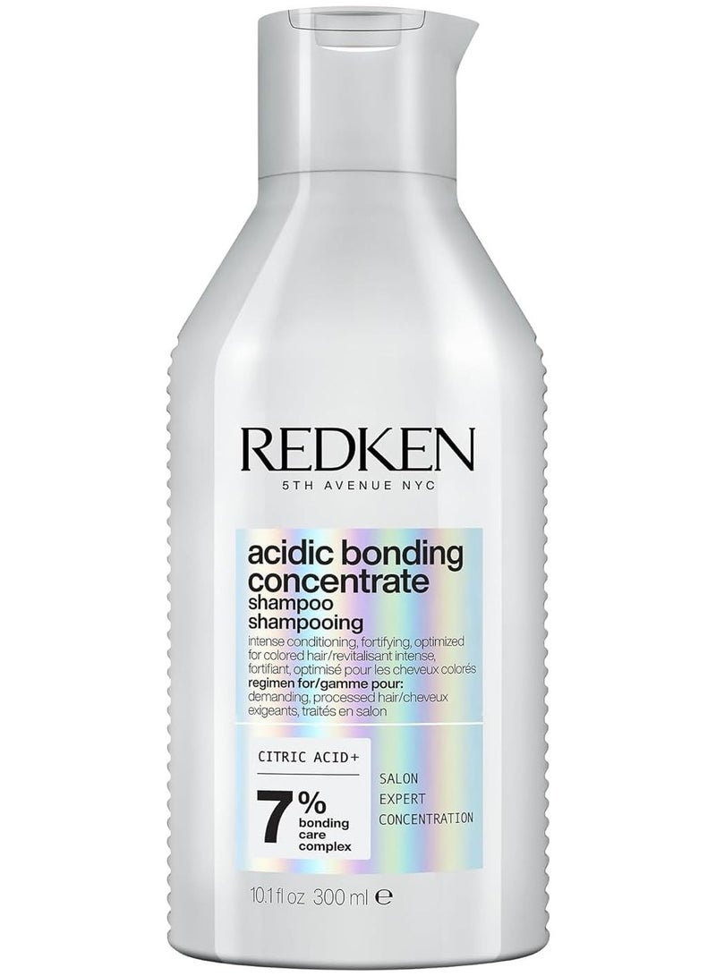 REDKEN Acidic Bonding Concentrate Shampoo Strengthens Bonds Repairs Damage and Protects Color Treated Hair 300ml - Image 1