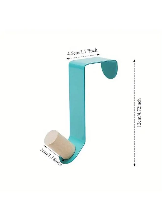 White No Drill Door Hanger Hook Heavy Duty Metal Organizer Space Saving Wall Mount - Image 3