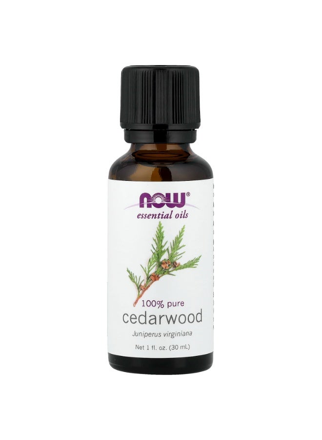 now Cedarwood Essential Oil – 100% Pure Natural Aromatherapy Oil for Relaxation, Hair & Skin Care - Image 1
