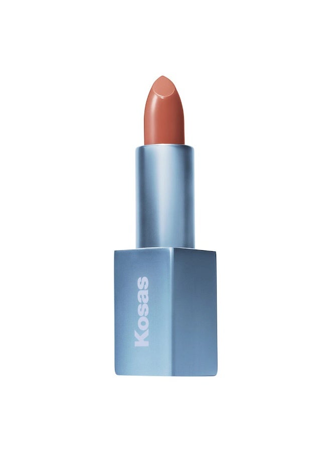 Kosas Lightweight, nourishing, glossy colored lipstick _High Cut - Warm Rose Pink - Image 1