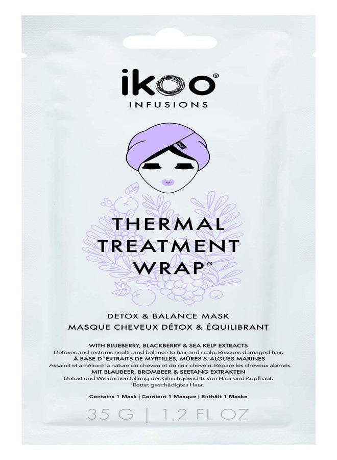 ikoo Hair Detox & Balance Thermal Treatment Wrap, Made for Excessively Dry or Damaged Hair, Deep Conditioning, Deeply Hydrates & Strengthens - 15 Pack - Image 2