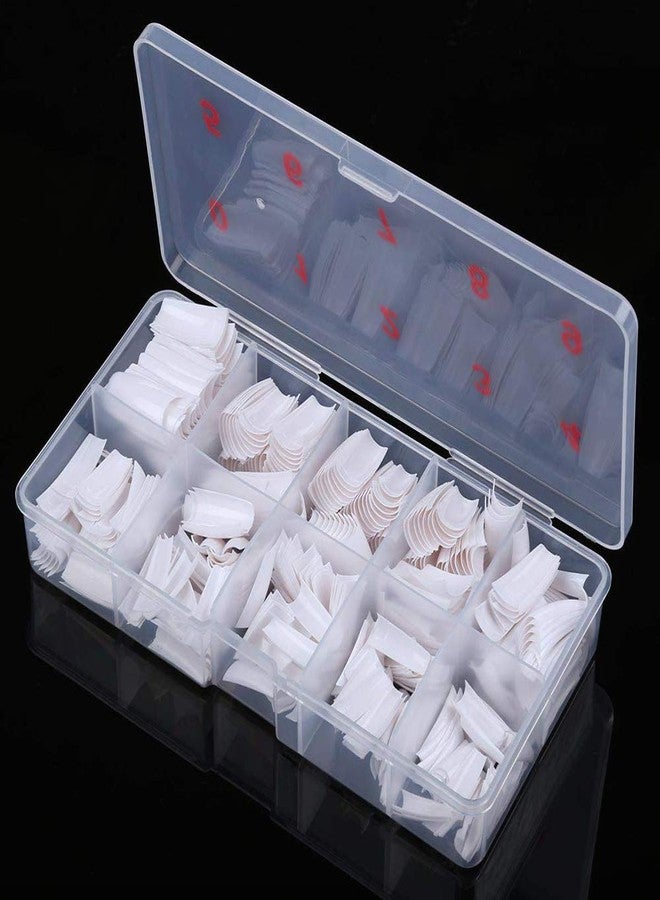 Beuniar Acrylic Nail Tips White 500Pcs French Artificial False Tip for Manicure Nails Art Salons & Home DIY - Image 2