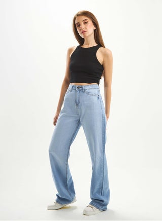 High-Waist Light Wash Degrade Straight Wide Leg Jeans. - pzsku/ZBC44106B5361E4142731Z/45/_/1721185173/4fc695b9-5718-4a2a-8211-d73f8e68233a