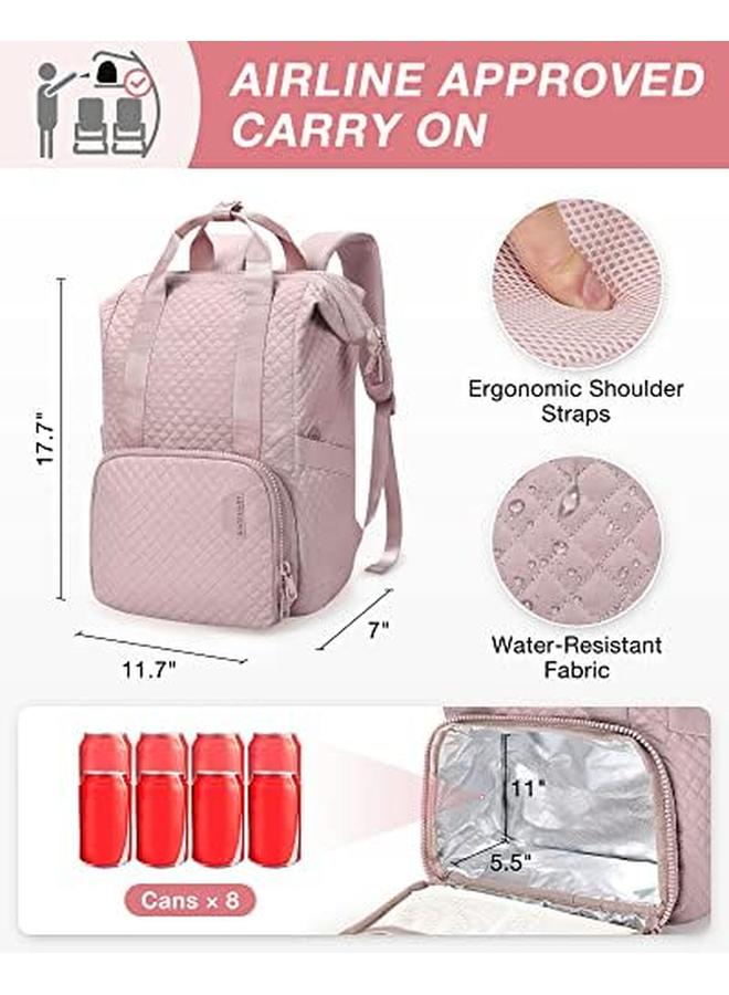 BAGSMART Lunch Backpack Insulated Cooler Backpacks Lunch Box 15.6 Inch Laptop Backpack For Men Women  - Image 3