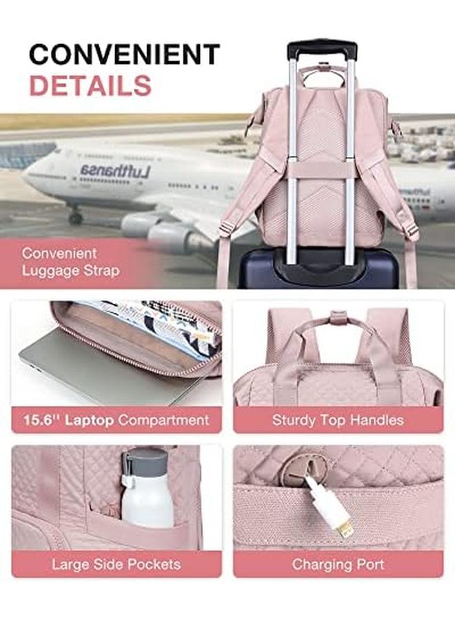 BAGSMART Lunch Backpack Insulated Cooler Backpacks Lunch Box 15.6 Inch Laptop Backpack For Men Women  - Image 2