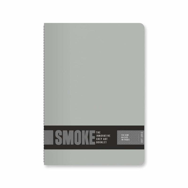 Anupam Smoke Booklet Sketbook - Grey Toned Dotted Grid Page - Acid Free - 150 GSM - 40 Pages (A4) - Image 5
