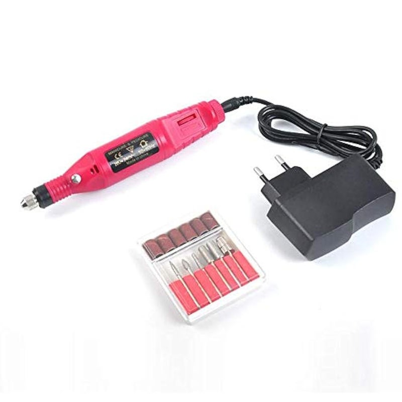 Mfun Pen Shape Electric Nail Drill Manicure Filer Kit Nail Polish Machine Set with 6 Acrylic Gel Remover Pedicure Tools Nail Art - Image 1