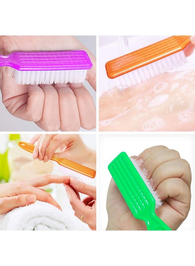 HOFASON 20Pcs Handle Grip Nail Brush Hand Fingernail Cleaner Brush Manicure Tools Scrub Cleaning Brushes Kit For Toes And Nails Women Men(Random Colors) - Image 5