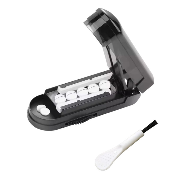 Multi-specification tablet slitter, hidden knife type anti-cutting hand precision tablet slitter, medicine box cutting medicine (black model) - Image 1