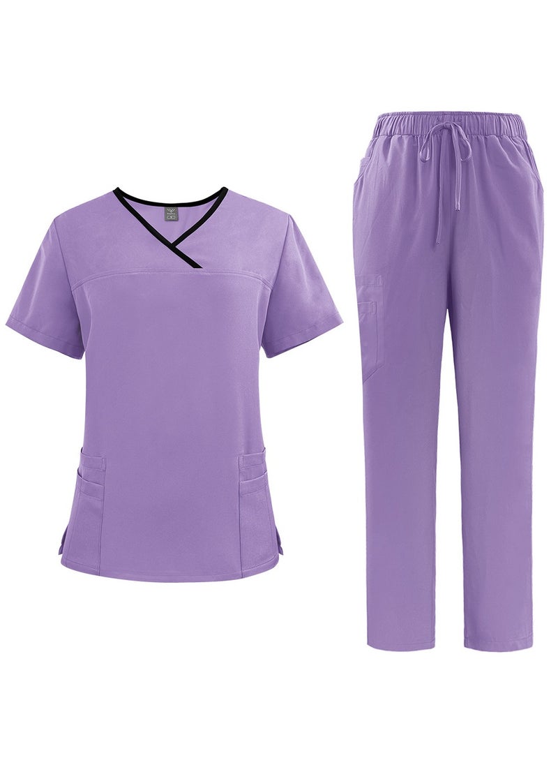 KUYING New V-neck Split Style Medical Work Uniform  - Image 1