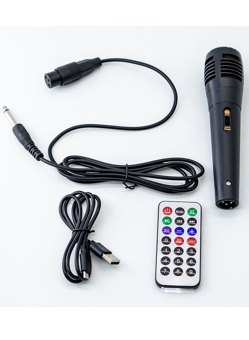 DLC 20 Watt Portable Speaker with Microphone and Remote Control DLC-32297 - Black - Image 5