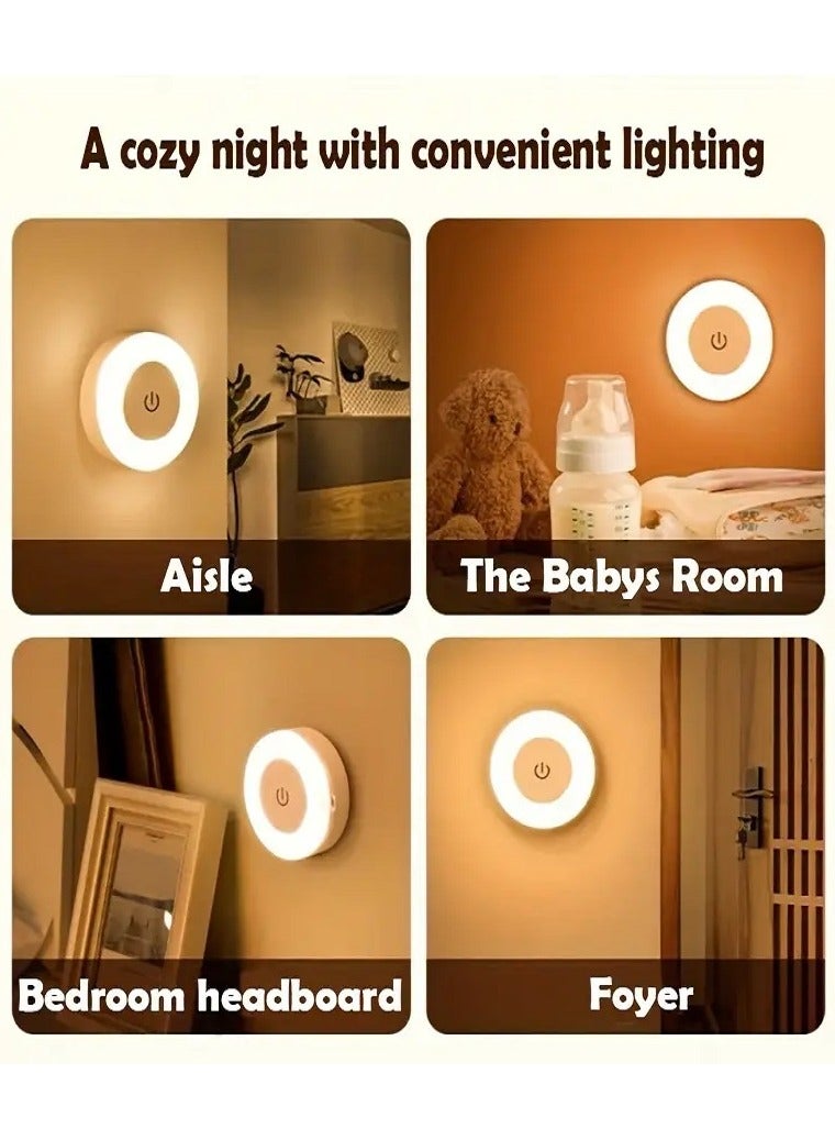 Rechargeable LED Night Light - 3 Lighting Modes, Touch Control, Magnetic Base, Portable, Dimmable, Energy-Saving - Ideal for Bedroom, Closet, Kitchen - Image 2