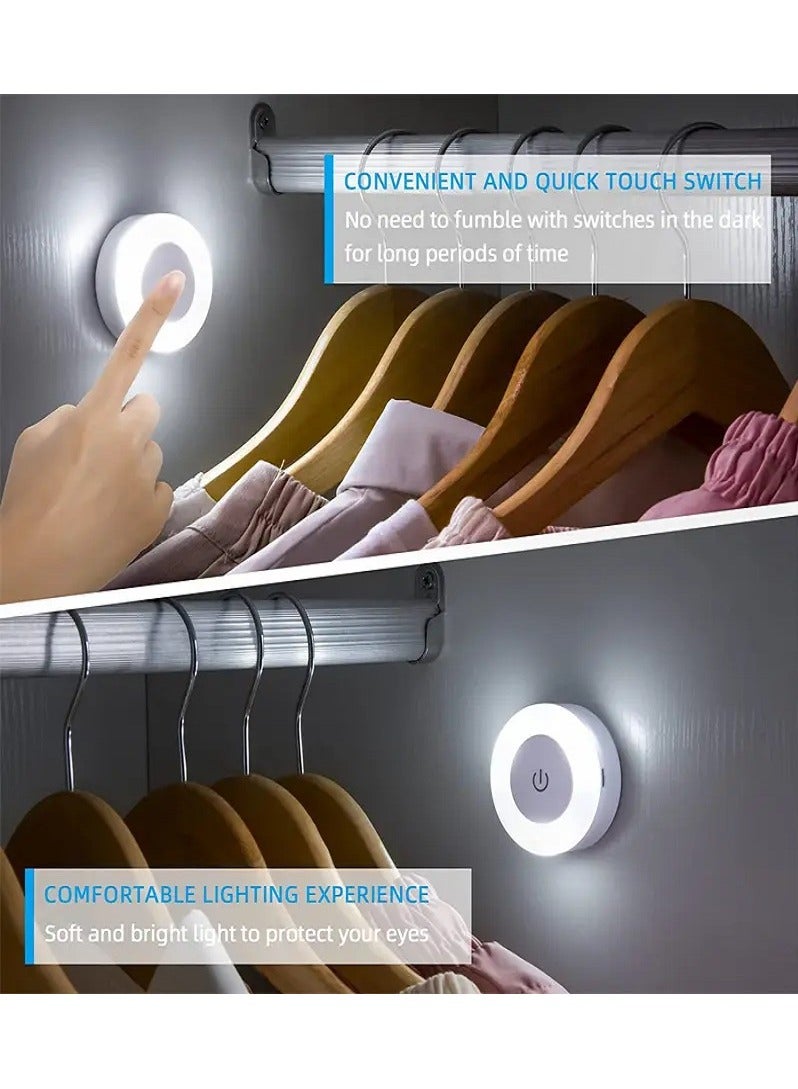 Rechargeable LED Night Light - 3 Lighting Modes, Touch Control, Magnetic Base, Portable, Dimmable, Energy-Saving - Ideal for Bedroom, Closet, Kitchen - Image 3