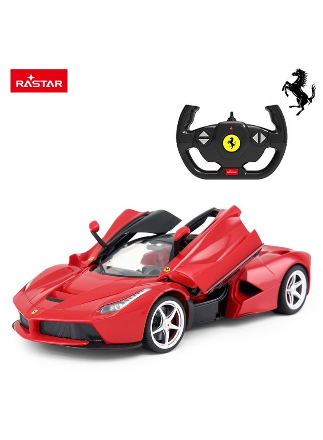 Rastar 1:14 Scale Ferrari LaFerrari USB Charging Remote Control Car, Officially Licensed Ferrari RC Toy Car for Kids - Image 1