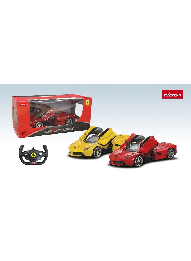 Rastar 1:14 Scale Ferrari LaFerrari USB Charging Remote Control Car, Officially Licensed Ferrari RC Toy Car for Kids - Image 4
