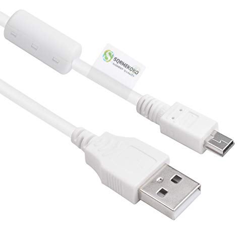 Sqrmekoko Replacement IFC-400PCU Canon Camera USB Cable Compatible with Canon PowerShot EOS DSLR Cameras & Camcorders (White/4FT) - Image 1