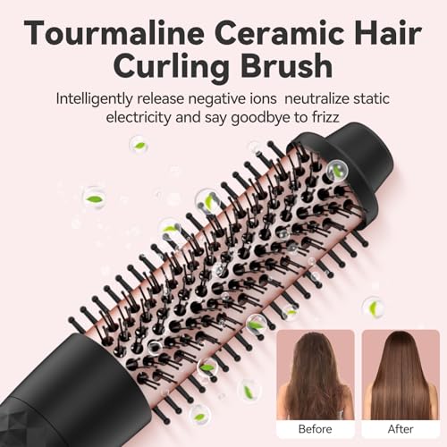 MAX-T Maxt 5-in-1 Interchangeable Curling Iron Wand Set with 3 Barrels & Curling Thermal Brush | Ceramic Coated for Long-Lasting Curls, Waves Hair Curler (0.35-1.25 inch) - Image 4