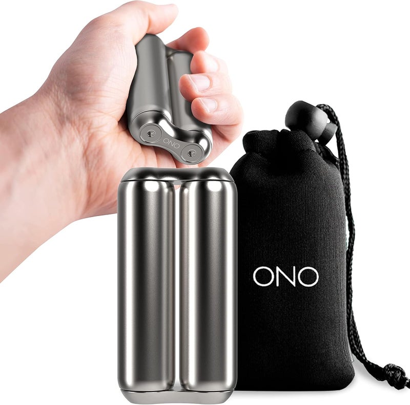 ONO Roller - Handheld Fidget Toy for Adults | Help Relieve Stress, Anxiety, Tension | Promotes Focus, Clarity | Compact, Portable Design (Full Size/Stainless Steel, Steel) - Image 1