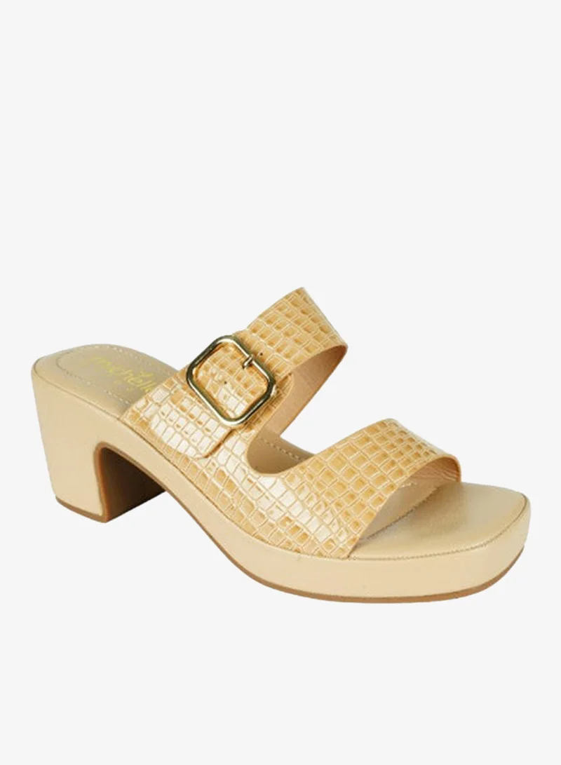 Michelle Morgan 092-2803 Michelle Morgan Ladies Fashion Heeled Sandals 314ZD238 Beige