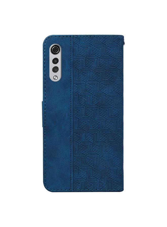 اس-توب جراب لهاتف LG Velvet / G9 5G / 4G جراب هاتف جلدي منقوش هندسيًا - Image 3