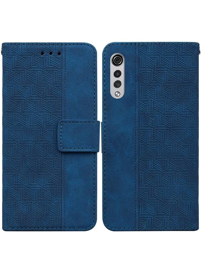 اس-توب جراب لهاتف LG Velvet / G9 5G / 4G جراب هاتف جلدي منقوش هندسيًا - Image 1