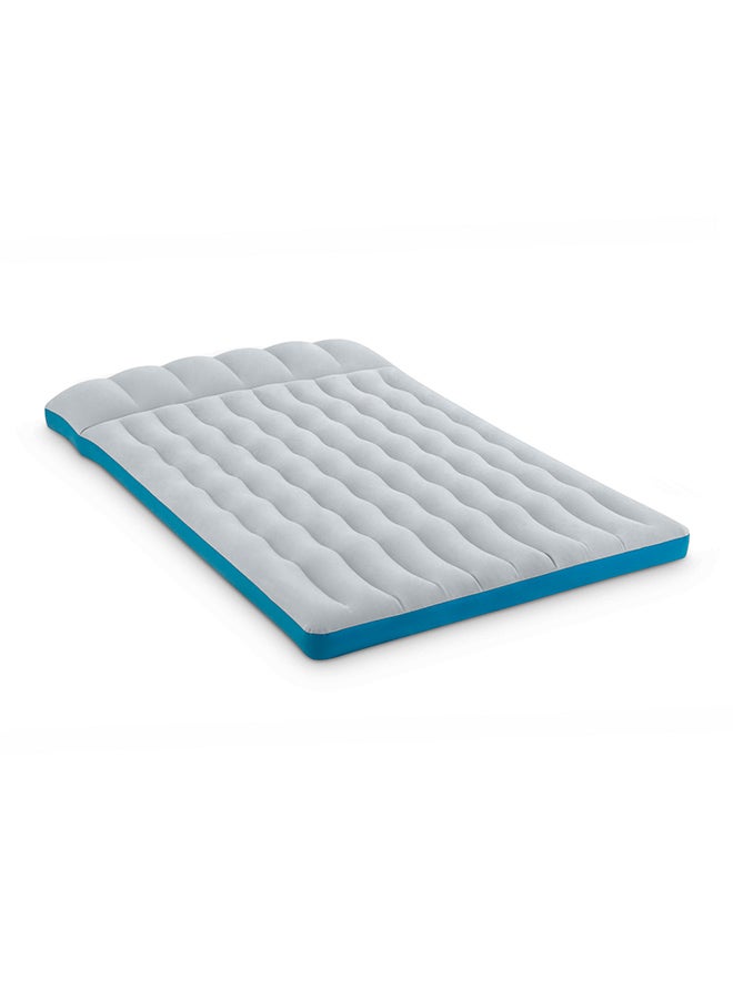INTEX Inflatable Camping Mat/Airbed combination Grey/Blue 76x50x9.5inch - Image 2