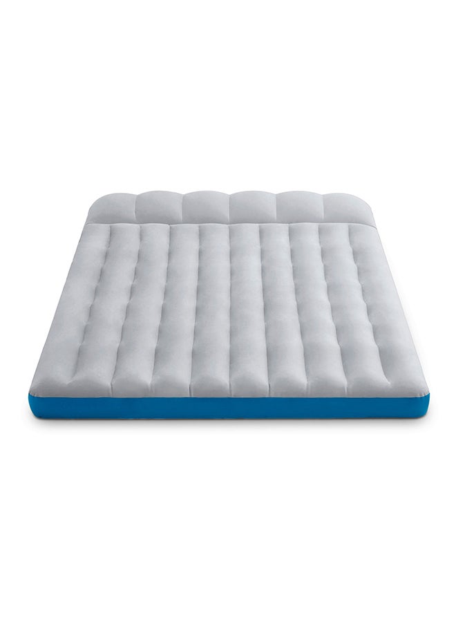 INTEX Inflatable Camping Mat/Airbed combination Grey/Blue 76x50x9.5inch - Image 1