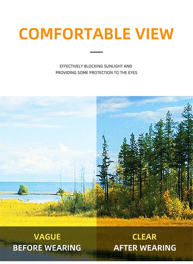 New Rimless Fashion Trend Sunglasses Personalized Sunglasses UV Protection Unisex comes with a glasses case and a glasses cleaning cloth - Image 4