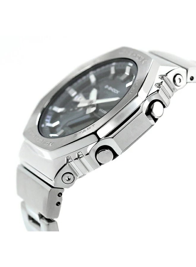 casio G-SHOCK Men Full Metal Analog-Digital Watch GM-2110D-8ADR - Image 2