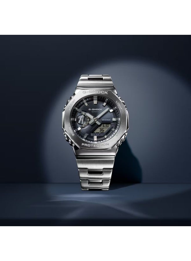 casio G-SHOCK Men Full Metal Analog-Digital Watch GM-2110D-8ADR - Image 4