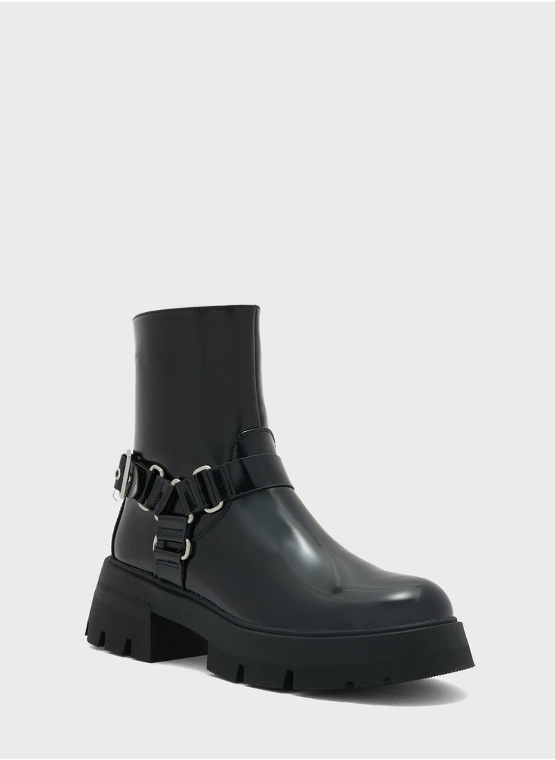 PUBLIC DESIRE - Blizzard Ankle Boots - Image 1