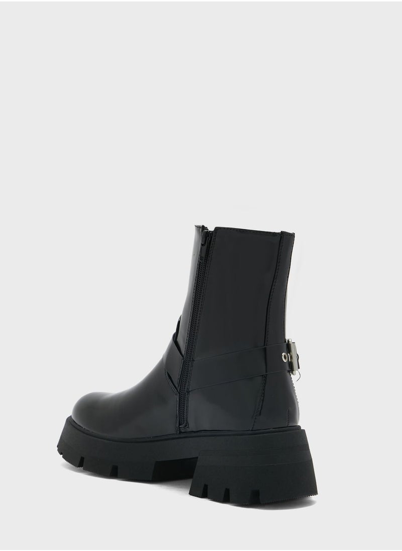 PUBLIC DESIRE - Blizzard Ankle Boots - Image 1