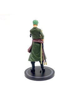Trunkin Trunkin One Piece Roronoa Zoro Action Figure with Stand PVC Anime Figurine Collectible Model Toy - 17 Cms  - Image 2