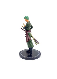 Trunkin Trunkin One Piece Roronoa Zoro Action Figure with Stand PVC Anime Figurine Collectible Model Toy - 17 Cms  - Image 3