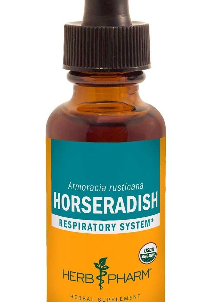 Herb Pharm Organic Horseradish Extract - 1 Fluid Ounce for Respiratory Support