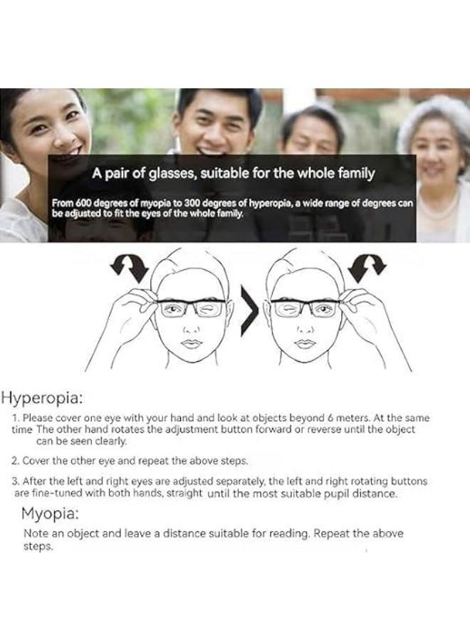 نظارات القراءة القابلة للتعديل للنساء والرجال - Image 5