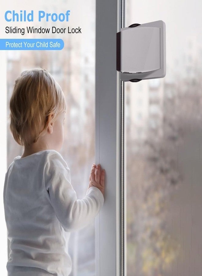 ZURITY Sliding Door Lock | 3M Adhesive Child Safety Sliding Glass Door Lock for Sliding Glass/Windows | Security for Childproof Windows/Patios/Closet/Cabinet | for Baby/Pets (Pack of 1,Multicolor) - Image 5