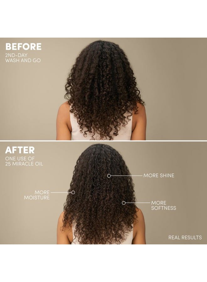 Mizani 25 Miracle Nourishing Oil | Lightweight, Nourishing Hair Oil | with Coconut Oil | for All Hair Types | 4.2 Fl Oz - Image 2