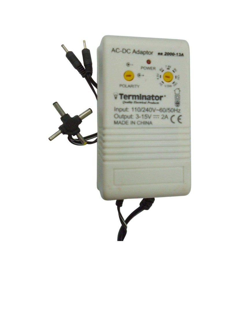 Terminator AC/DC Multiple Adaptor 2000mA for House Holds - Image 1